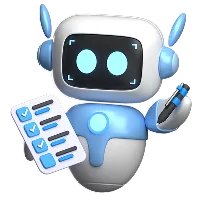 Floating robot showing website boost